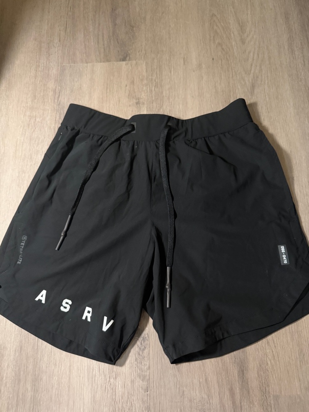 ASRV Black Men's Athletic Training Shorts